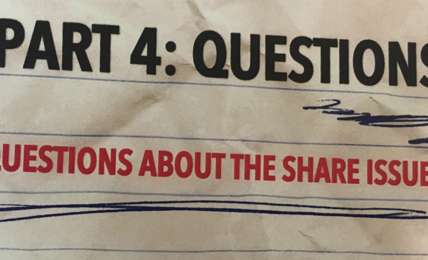 "FAQs for Shareholders"